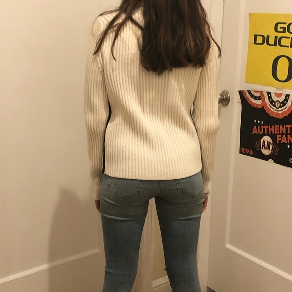 White quarter zip sweater - Picture 2 of 4